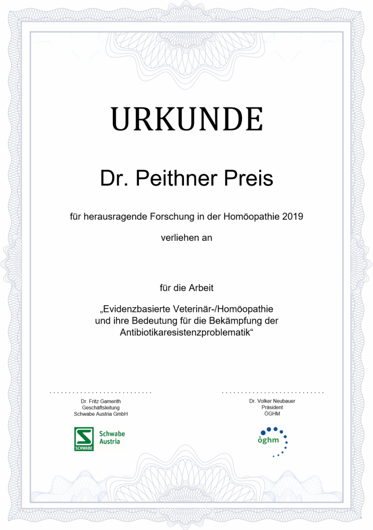 Dr. Peithner Preis 2021